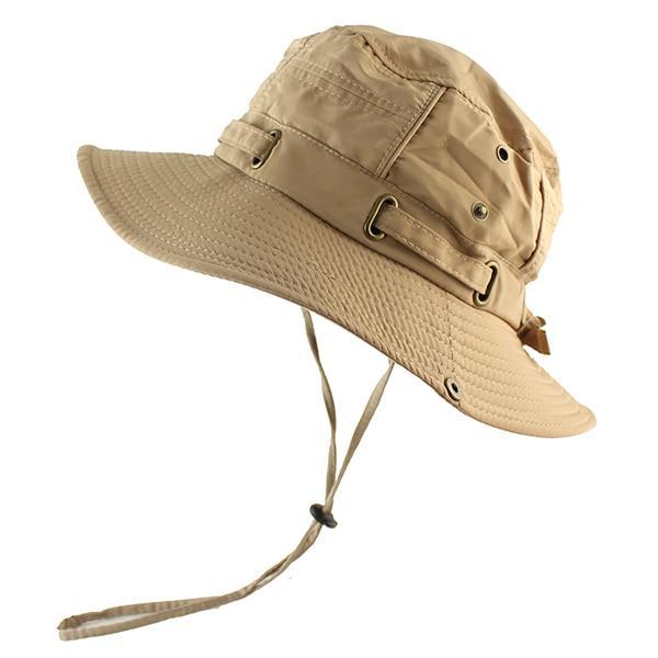 Upf 50+ Beach Cap Bucket Hat Men Women Boonie Hat Summer Uv Protection-Men&#39;s Bucket Hats-CAMOLAND Official Store-KH-Bargain Bait Box