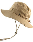 Upf 50+ Beach Cap Bucket Hat Men Women Boonie Hat Summer Uv Protection-Men's Bucket Hats-CAMOLAND Official Store-KH-Bargain Bait Box