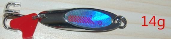Upgraded Spoon Fishing Lure 10/14/18/21/28G Spoon Lures With Red Tail Treble-XC LOHAS Fishing-tackle Store-14g-Bargain Bait Box