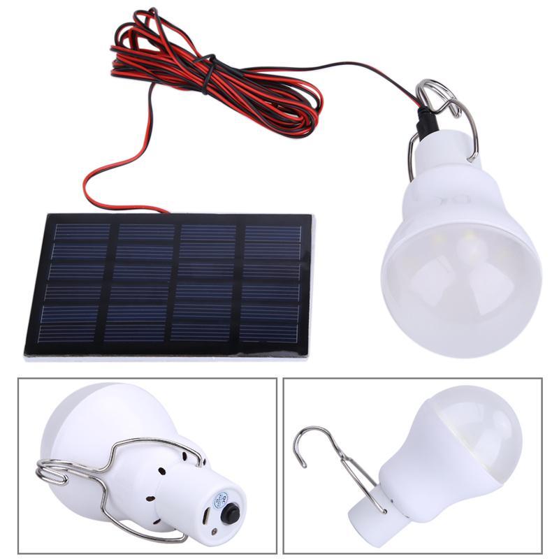 Usb 130 Lm Solar Power Led Bulb Lamp Outdoor Portable Hanging Lighting Camp Tent-Dreamland 123-Bargain Bait Box