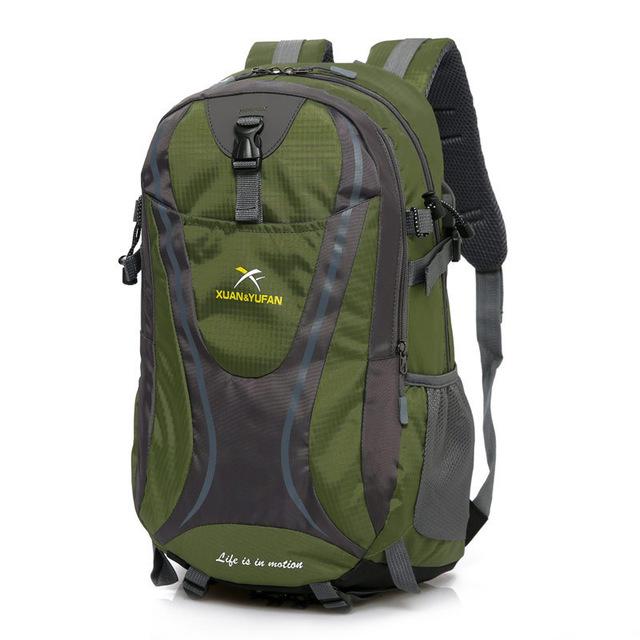 Usb Charging Hiking Backpack Nylon Waterproof Outdoor Bags Climbing Backpack-Climbing Bags-Alpscamping Store-Army green-30 - 40L-Bargain Bait Box