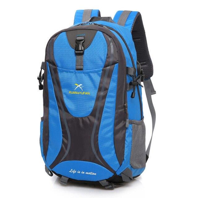 Usb Charging Hiking Backpack Nylon Waterproof Outdoor Bags Climbing Backpack-Climbing Bags-Alpscamping Store-Blue Color-30 - 40L-Bargain Bait Box
