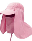 Uv Protection Hiking Visor Hat Face Neck Cover Fishing Sun Protcet Cap Est-One Loves One Store-QJ0530P-Bargain Bait Box