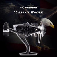 Valiant Eagle Spinning Reel, 6.2:1 High Speed Gear Ratio Carbon Fiber Frame &-Fishing Reels-Ms Gracestyle Swimwear Store-1000 Series-Bargain Bait Box