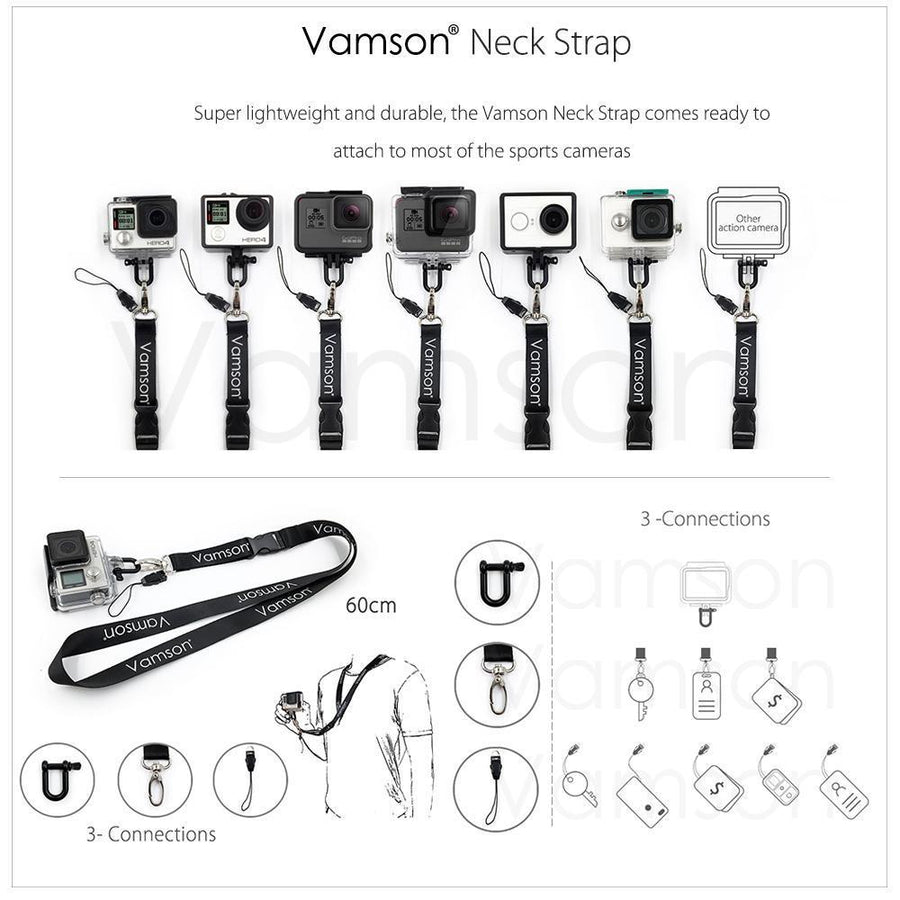 Vamson For Gopro Hero 6 5 Accessories Set Large Collection Box Monopod For Gopro-Action Cameras-V Camera Accessories Store-VS03A-Bargain Bait Box