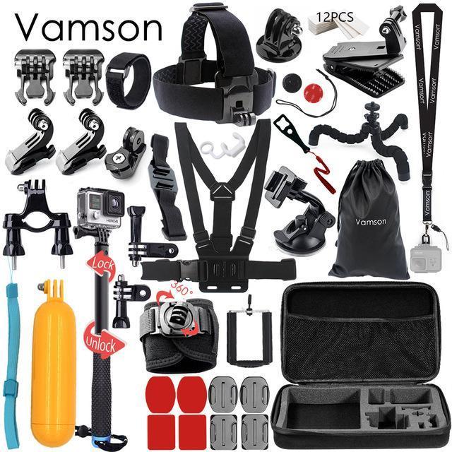 Vamson For Gopro Hero 6 5 Accessories Set Large Collection Box Monopod For Gopro-Action Cameras-V Camera Accessories Store-VS03E-Bargain Bait Box