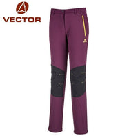 Vector Camping Hiking Pants Waterproof Men Women Warm Winter Thicken Fleece-vectorsports Store-Purple Women-S-Bargain Bait Box