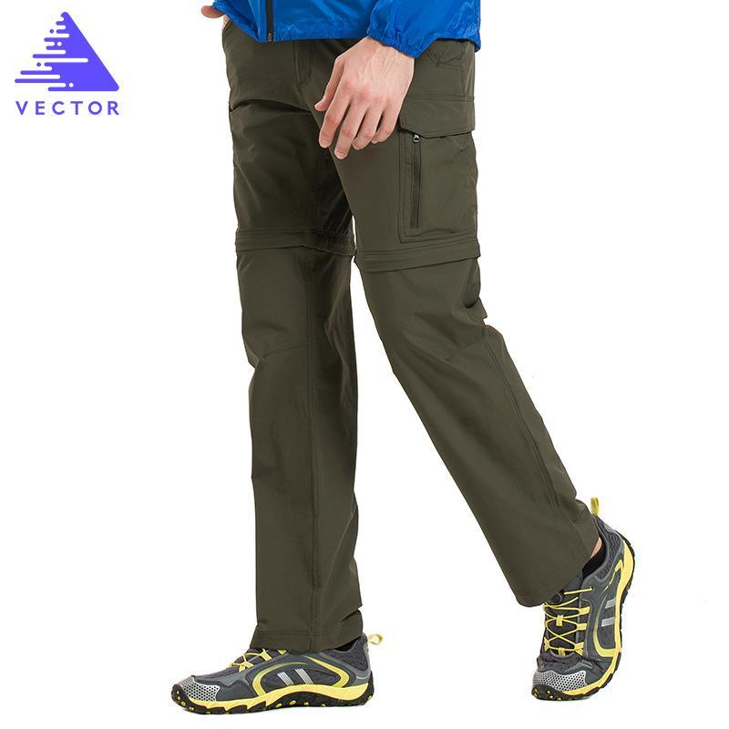 Vector Quick Dry Pants Men Summer Breathable Camping Hiking Trousers Removable-VECTOR official store-Gray-S-Bargain Bait Box