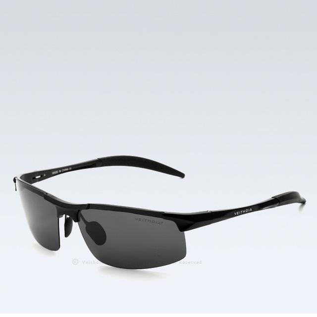 Veithdia Aluminum Mens Sunglasses Polarized Sun Glasses Driving Eyewear For-Polarized Sunglasses-Bargain Bait Box-black with box 2-Bargain Bait Box