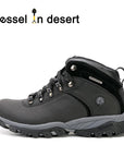Vessel In Desert Hot Sale Waterproof Men'S Hiking Boots Outdoor Breathable Boots-4X4 Wheel Drive Waterproof Outdoor Shoes-Black-5.5-Bargain Bait Box