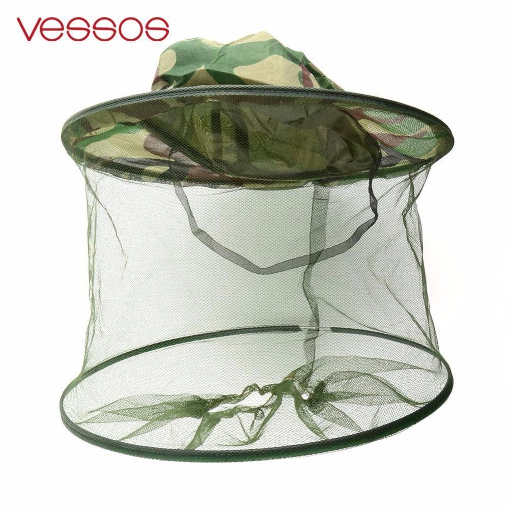 Vessos Mosquito Cap Midge Fly Bug Insect Bee Hat With Net Mesh Head Face-Sevener Store-Bargain Bait Box