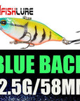 Vib Hard Lure 58Mm 12.5G Plastic Lure With Ball And Treble Hooks Vib Crankbait-Afishlure Official Store-Blue Back-Bargain Bait Box