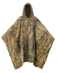 Vilead 6 Colors Multifunction Military Raincoat Emergency Camo Rain Poncho For-Vilead GoTravel Store-Maple Camo-Bargain Bait Box