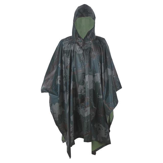 Vilead 6 Colors Multifunction Military Raincoat Emergency Camo Rain Poncho For-Vilead GoTravel Store-US Camo-Bargain Bait Box