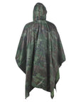 Vilead 6 Colors Multifunction Military Raincoat Emergency Camo Rain Poncho For-Vilead GoTravel Store-Woodland Camo-Bargain Bait Box