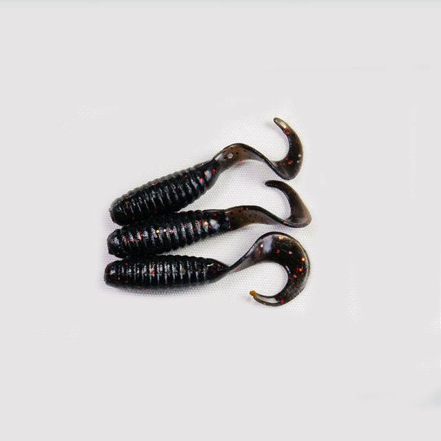 Walk Fish 16Pcs/Lot 30Mm Curly Tail Grub Artificial Panfish Crappie Bream-Capital Fishing Tackle(WeiHai)Co.,Ltd-6-Bargain Bait Box