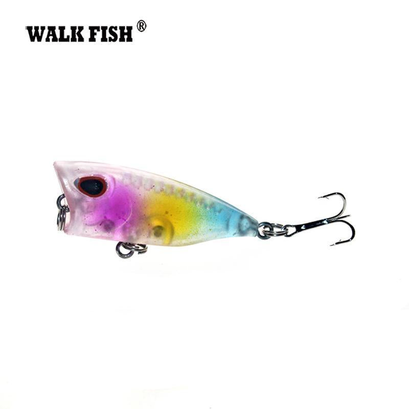 Walk Fish 1Pcs 3Cm 4G Mini Popper Fishing Lure Model Hard Bait 7 Colors 12