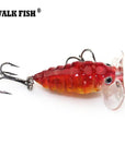 Walk Fish 1Pcs 4Cm 4.2G Cicada Popper Fishing Lure Japan Topwater 3D Eyes Hard-WALK FISH Official Store-KC001 002-Bargain Bait Box