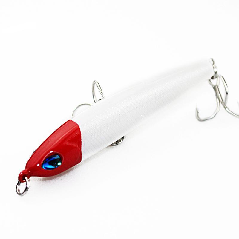 Walk Fish 1Pcs Fishing Lure Pencil Hard Bait 8Cm 9G 3 Hooks Pesca Tackle Lures-duo dian Store-A-Bargain Bait Box