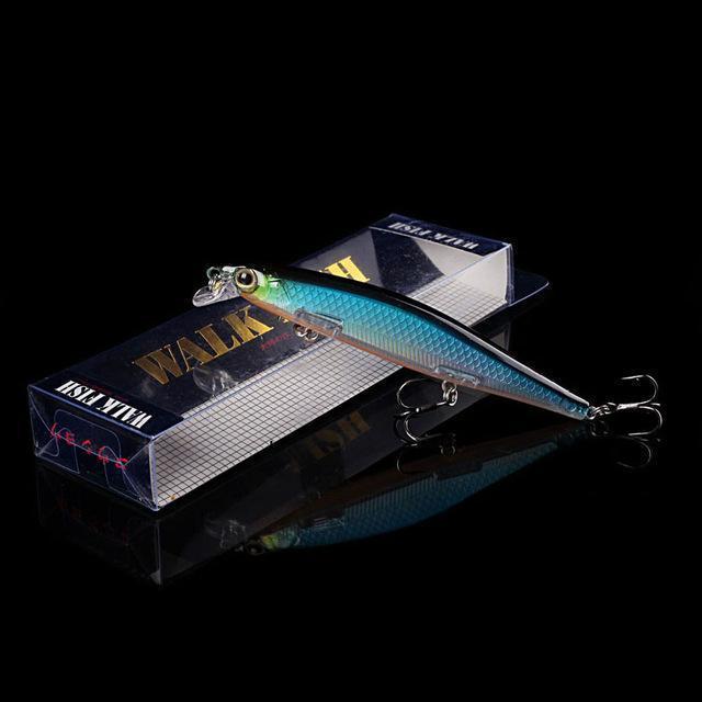 Walk Fish 1Pcs Model Fishing Lures Laser Minnow Hard Bait 110Mm 13G-WALK FISH Store-E 5-Bargain Bait Box