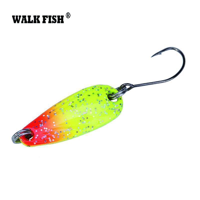 Walk Fish 4Pcs/Lot 2.8Cm 2.5G Metal Spinner Spoon Fishing Lure Hard Baits-WALK FISH Official Store-Bargain Bait Box