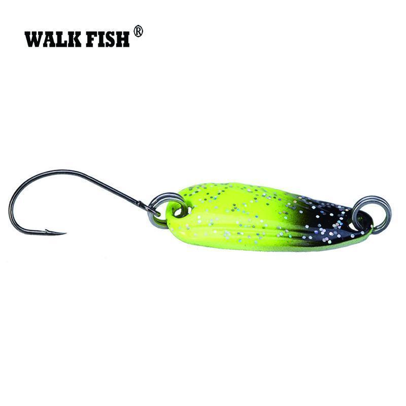 Walk Fish 4Pcs/Lot 2.8Cm 2.5G Metal Spinner Spoon Fishing Lure Hard Baits-WALK FISH Official Store-Bargain Bait Box