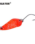 Walk Fish 5Pcs/Lot 3Cm 3.5G Fishing Lure Spoon High Quality Surface Plating-WALK FISH Official Store-Bargain Bait Box