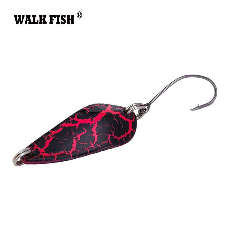 Walk Fish 5Pcs/Lot 3Cm 3.5G Fishing Lure Spoon High Quality Surface Plating-WALK FISH Official Store-Bargain Bait Box