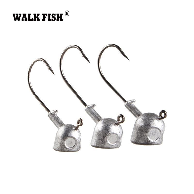 Walk Fish 5Pcs/Lot High Quality 3.5G/7G/10G/14G/18G Lead Head Hook Jigs Bait-WALK FISH Official Store-5Pcs 3g-Bargain Bait Box
