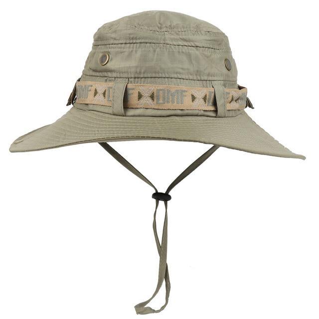 Waterproof Bucket Hat Summer Men Women Boonie Hat Outdoor Uv Protection Wide-Men&#39;s Bucket Hats-CAMOLAND Official Store-Beige-Bargain Bait Box