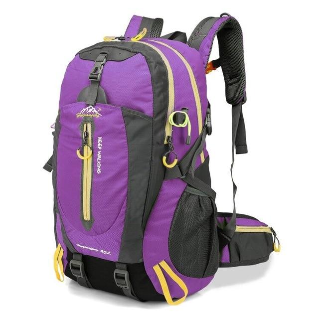 Waterproof Climbing Backpack Rucksack 40L Outdoor Sports Bag Travel Backpack-Climbing Bags-FAFAIR Store-Purple 40L-30 - 40L-China-Bargain Bait Box