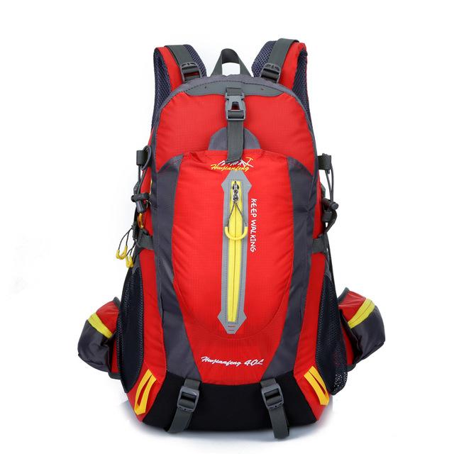Waterproof Climbing Backpack Rucksack 40L Outdoor Sports Bag Travel Backpack-Climbing Bags-FAFAIR Store-Red 40L-30 - 40L-China-Bargain Bait Box