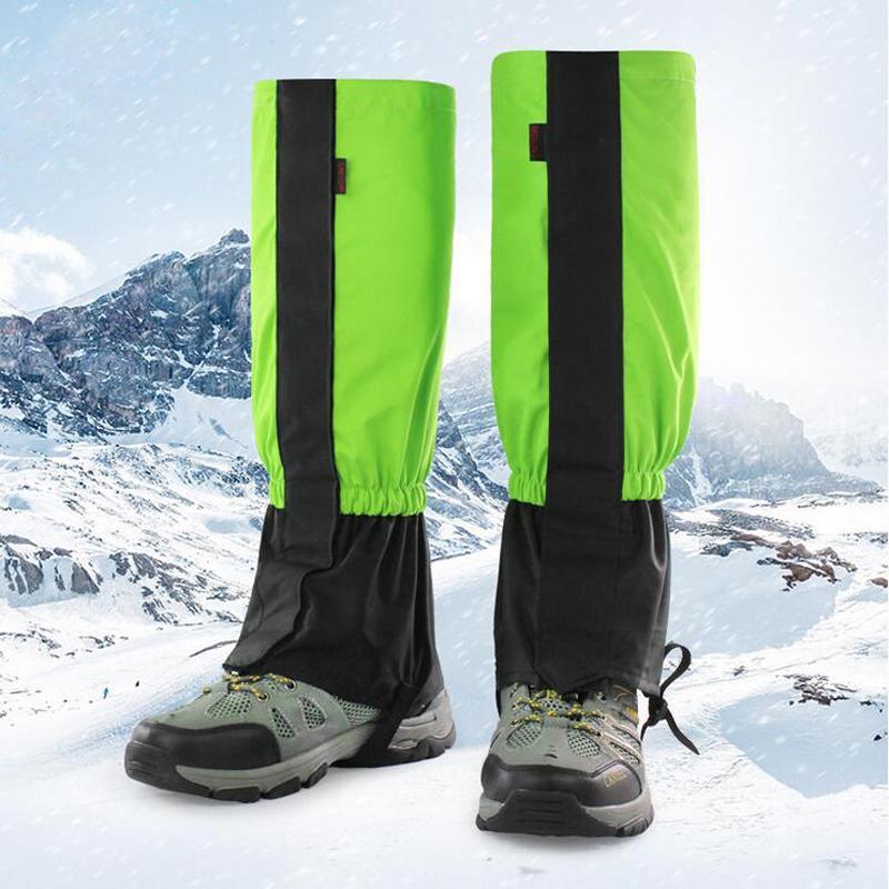Waterproof Cycling Shoe Cover Men Women Kids Ski Boots Snow Gaiters Outdoor-KingShark Pro Outdoor Sporte Store-Kids Green-Bargain Bait Box