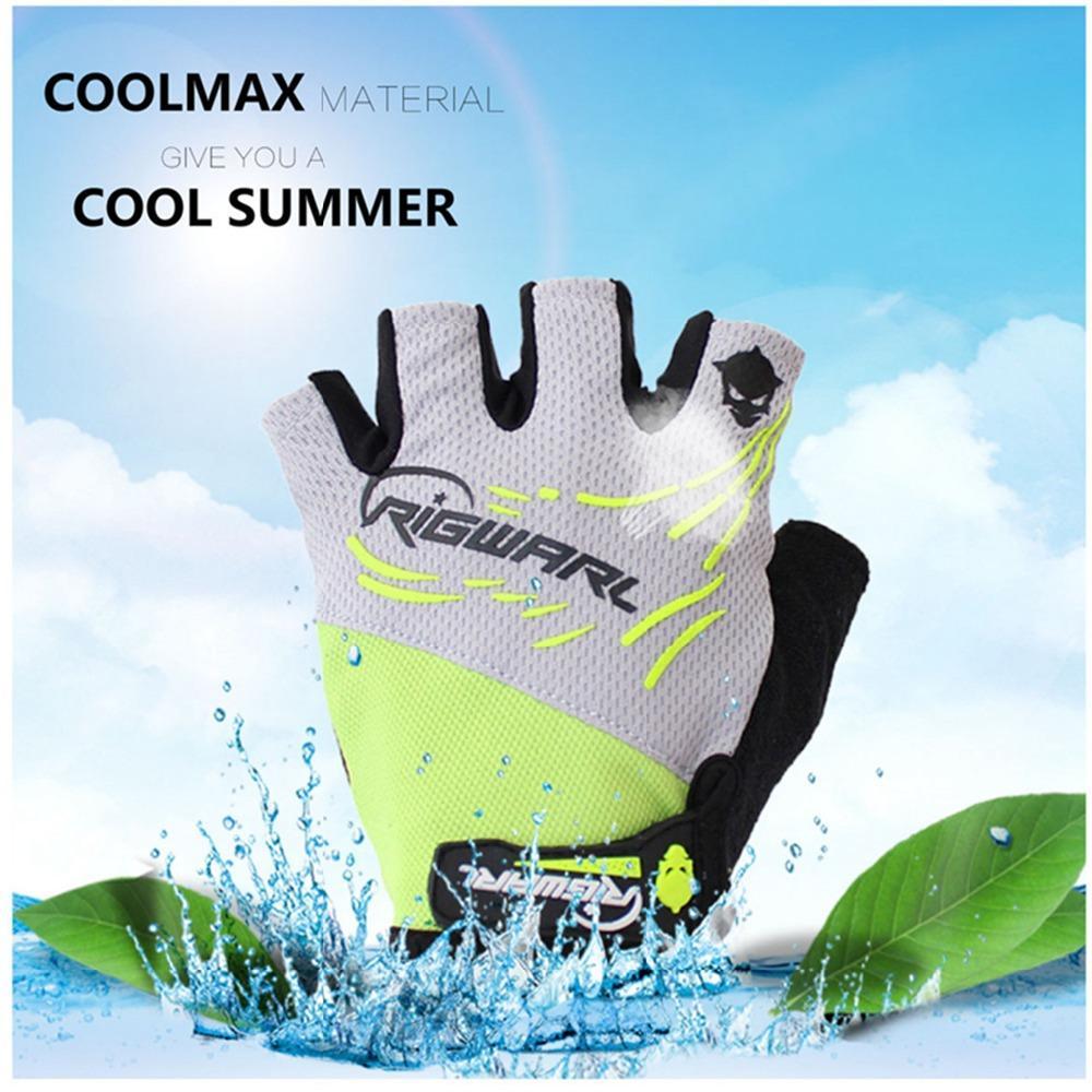 Waterproof Durable Men Sports Half Finger Anti Slip Gel Pad Fishing Gloves-Gloves-Bargain Bait Box-Black-S-Bargain Bait Box