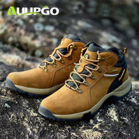 Waterproof Hiking Boots For Men Breathable Winter Hiking Shoes Men Lightweight-KL Sporting Goods Outlet Store-Kaqi waterproof shoe-38-Bargain Bait Box