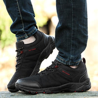 Waterproof Hiking Shoes Man Climbing Shoes Mountain Outdoor Sport Boot-YUG China Store-Black-7-Bargain Bait Box