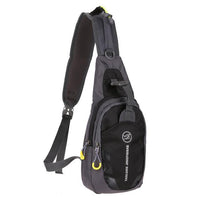 Waterproof Men Female Chest Bag Functional Nylon Waist Bag Outdoor Sport-happyeasybuy01-Black Color-Bargain Bait Box