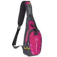 Waterproof Men Female Chest Bag Functional Nylon Waist Bag Outdoor Sport-happyeasybuy01-Rosy Red-Bargain Bait Box
