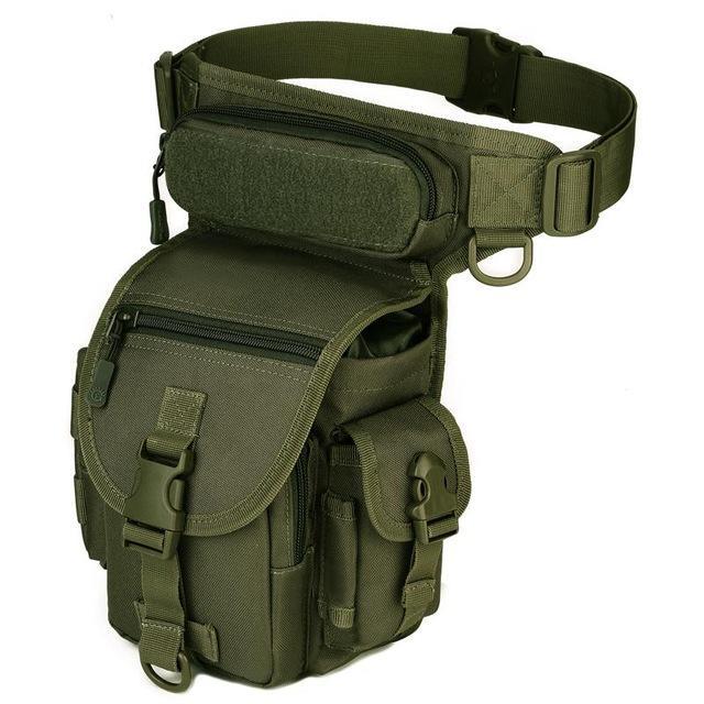 Waterproof Nylon Tactical Drop Leg Bag Molle System Hunting Tool Waist Pack Belt-ettosports Store-army green-Bargain Bait Box