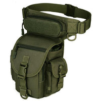 Waterproof Nylon Tactical Drop Leg Bag Molle System Hunting Tool Waist Pack Belt-ettosports Store-army green-Bargain Bait Box