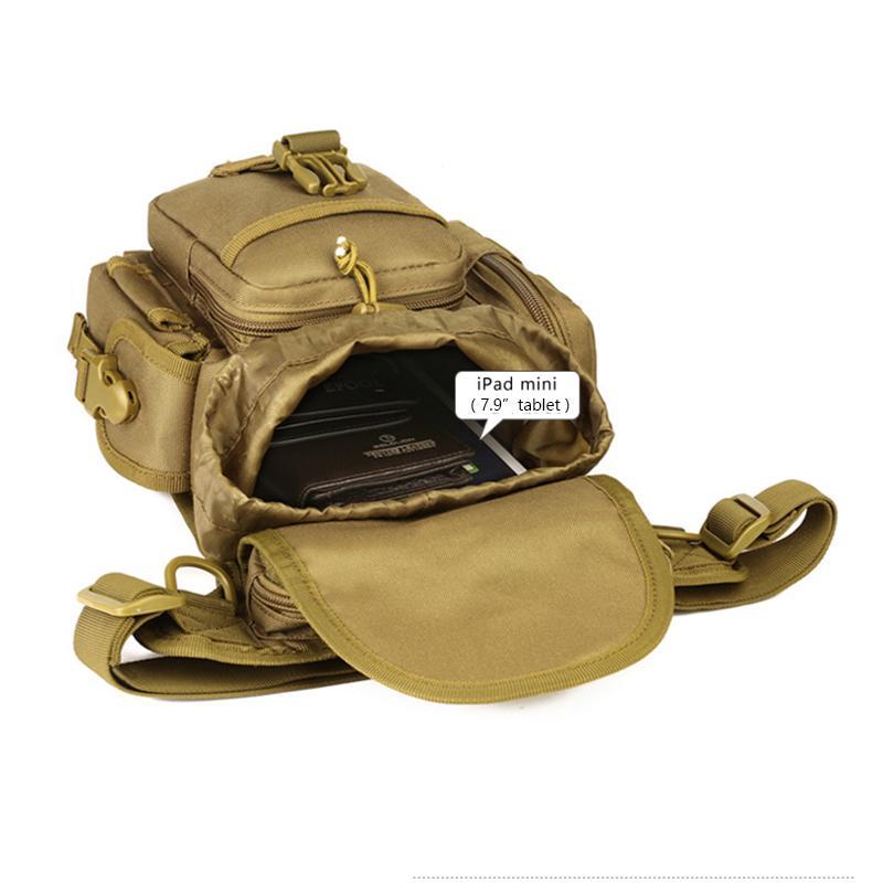 Waterproof Nylon Tactical Drop Leg Bag Molle System Hunting Tool Waist Pack Belt-ettosports Store-black-Bargain Bait Box