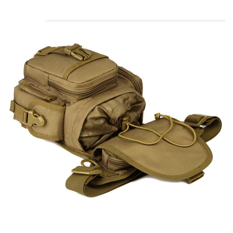 Waterproof Nylon Tactical Drop Leg Bag Molle System Hunting Tool Waist Pack Belt-ettosports Store-black-Bargain Bait Box
