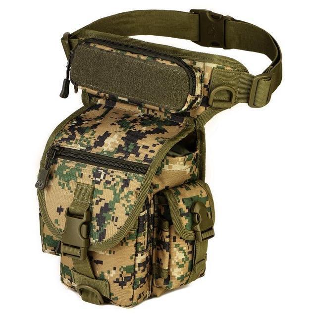 Waterproof Nylon Tactical Drop Leg Bag Molle System Hunting Tool Waist Pack Belt-ettosports Store-chonglin shuma-Bargain Bait Box