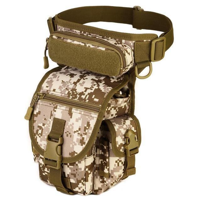 Waterproof Nylon Tactical Drop Leg Bag Molle System Hunting Tool Waist Pack Belt-ettosports Store-shamo shuma-Bargain Bait Box