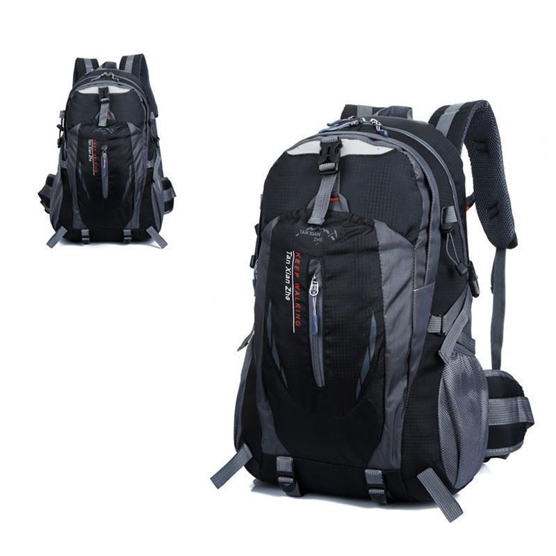 Waterproof Outdoor Climbing Backpack Men Women Camping Hiking Athletic Travel-Outdoor Travel Shop Store-Black Color-Bargain Bait Box