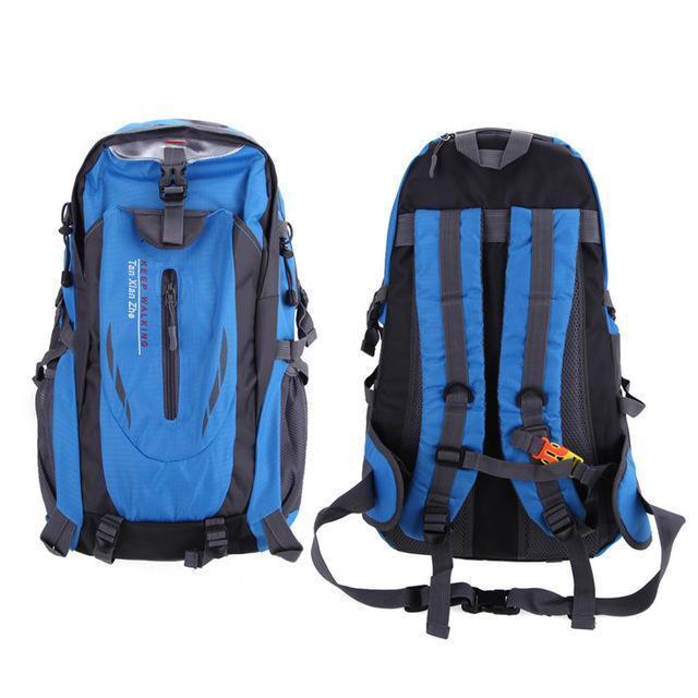 Waterproof Outdoor Climbing Backpack Men Women Camping Hiking Athletic Travel-Outdoor Travel Shop Store-Blue Color-Bargain Bait Box
