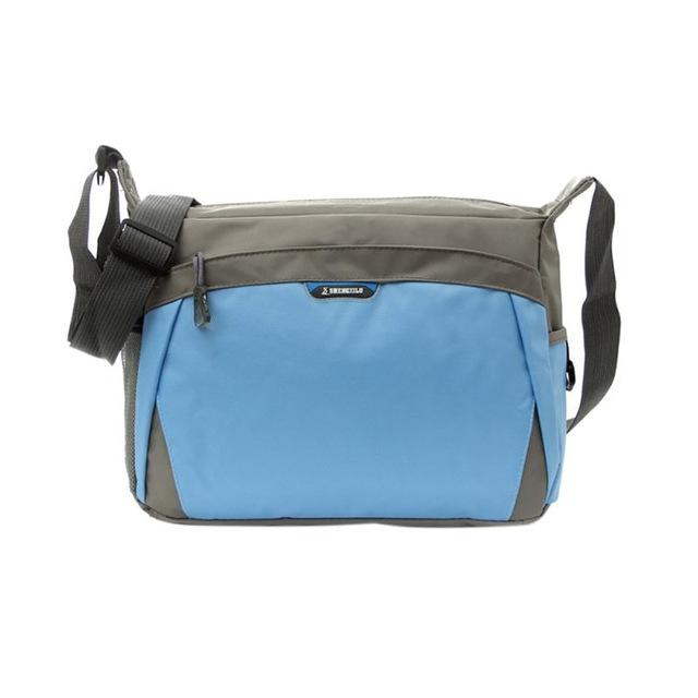 Waterproof Outdoor Travel Bags Bag Women&#39;S Handbag Sports Bag Nylon Bag-Yue Che Store-Blue-Bargain Bait Box
