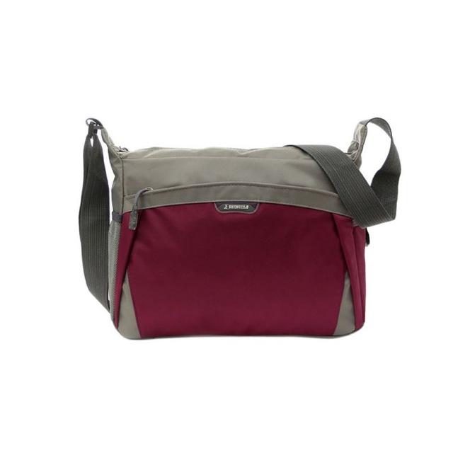 Waterproof Outdoor Travel Bags Bag Women&#39;S Handbag Sports Bag Nylon Bag-Yue Che Store-Purple-Bargain Bait Box