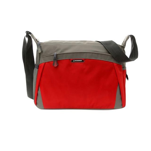 Waterproof Outdoor Travel Bags Bag Women'S Handbag Sports Bag Nylon Bag-Yue Che Store-Red-Bargain Bait Box