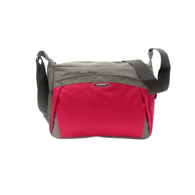Waterproof Outdoor Travel Bags Bag Women&#39;S Handbag Sports Bag Nylon Bag-Yue Che Store-Rose Red-Bargain Bait Box
